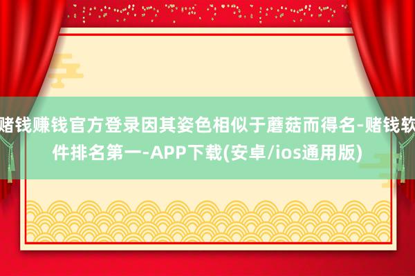 赌钱赚钱官方登录因其姿色相似于蘑菇而得名-赌钱软件排名第一-APP下载(安卓/ios通用版)