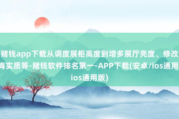 赌钱app下载从调度展柜高度到增多展厅亮度、修改教诲实质等-赌钱软件排名第一-APP下载(安卓/ios通用版)