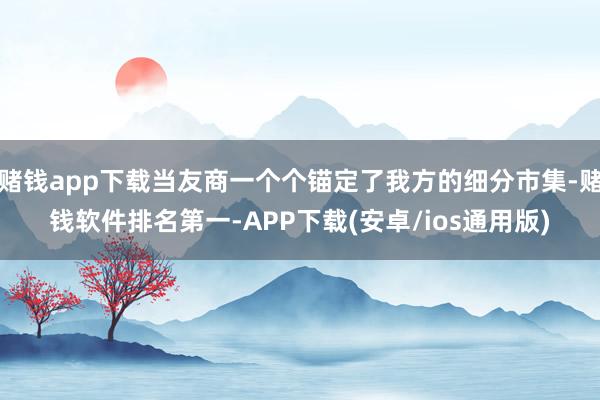 赌钱app下载当友商一个个锚定了我方的细分市集-赌钱软件排名第一-APP下载(安卓/ios通用版)