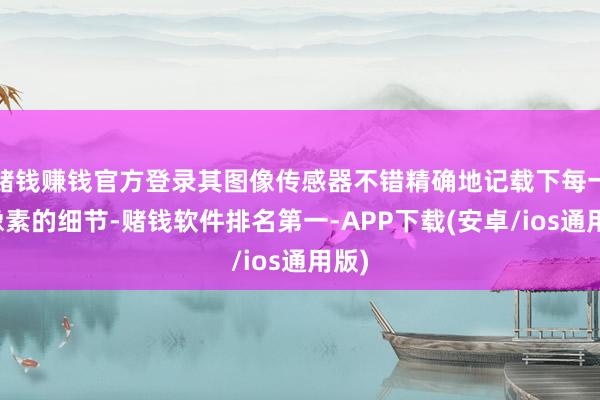 赌钱赚钱官方登录其图像传感器不错精确地记载下每一个像素的细节-赌钱软件排名第一-APP下载(安卓/ios通用版)