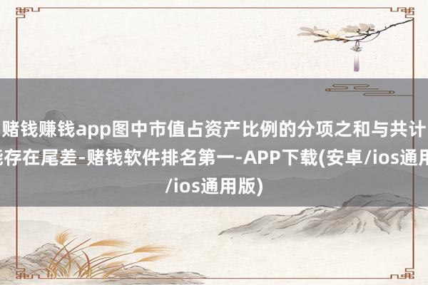 赌钱赚钱app图中市值占资产比例的分项之和与共计可能存在尾差-赌钱软件排名第一-APP下载(安卓/ios通用版)