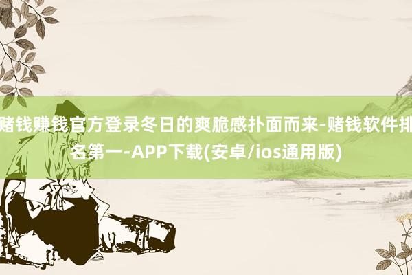 赌钱赚钱官方登录冬日的爽脆感扑面而来-赌钱软件排名第一-APP下载(安卓/ios通用版)