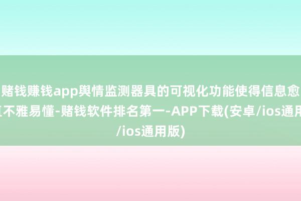 赌钱赚钱app舆情监测器具的可视化功能使得信息愈加直不雅易懂-赌钱软件排名第一-APP下载(安卓/ios通用版)