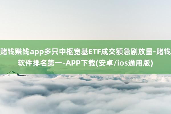 赌钱赚钱app多只中枢宽基ETF成交额急剧放量-赌钱软件排名第一-APP下载(安卓/ios通用版)