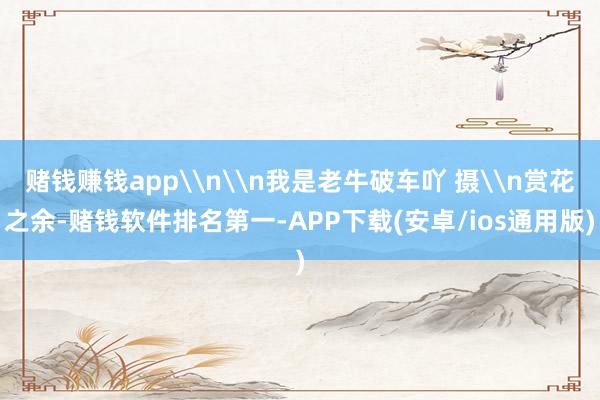赌钱赚钱app\n\n我是老牛破车吖 摄\n赏花之余-赌钱软件排名第一-APP下载(安卓/ios通用版)